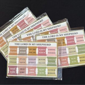 Bible Index Sticker Tabs - 5 sets